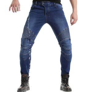 [미국배송] 타쿠이 2019 방수 남성 모터사이클 라이딩 팬츠 모토크로스 레이싱 청바지 무릎 엉덩이 패드 4개 포함