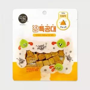 뉴알엑스 멍멍이 유산균간식 식이섬유 건강트릿 장특공대 가수 단호박 100g, 1개