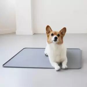 플리다스 애견 배변판 화장실 용품 착붙 실리콘 논 그레이 1개 스탠다드(60cm X 50cm)