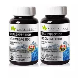 [하프클럽/기타]감마리놀렌산 1,000mg x 180캡슐 1+1 총2개 총360캡슐 가족건강 학교 선물