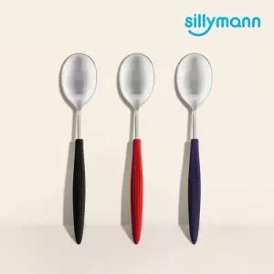 실리만 그립감 좋은 실리콘 손잡이 한식기 숟가락 수저 1P