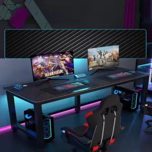 게이밍 책상 컴퓨터 투컴 2인용 스틸 사무용 워크스테이션