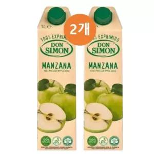 돈시몬 착즙 사과 주스 과즙음료 팩음료 1L 2개 GST