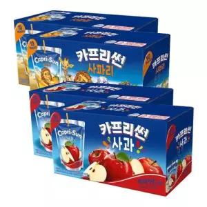 카프리썬 사파리 10개입 2개 사과 10개입 2개 파우치 음료 GST