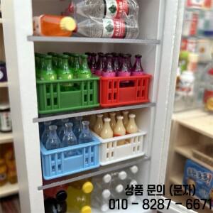 1세트 1:12 인형 집 미니어처 음료 소다 병 보관 상자 모델 생활 장면 장난감 мебл для кукол