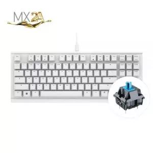 체리 유선 저소음 키보드 텐키리스 TKL 게이밍 청축 화이트