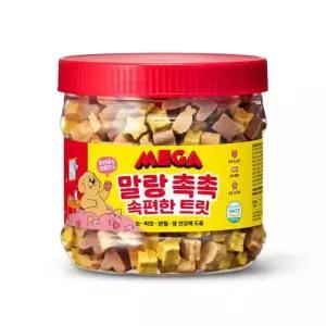 메가 강아지 간식 눈 관절 유산균 오메가3 고구마 소고기 연어 말랑촉촉 트릿 1개