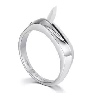 호신용 반지 너클 핑거너클 실버 여성 보안용품 무기 호신용품 소형 휴대용 티타늄 방어