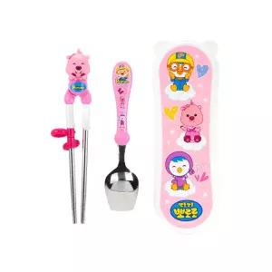 에디슨 뽀로로 이지 스텐 수저 케이스 세트 루피