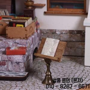 1개 인형집 미니어처 마법 책 읽기 스탠드 모델 1/12 마이크로 장면 가구 건축 소품