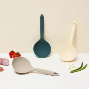 실리만 먹방 혼밥 앞접시용 국자 실리콘 하모니 서빙 스푼 1P