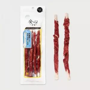 뉴알엑스 강아지 오래먹는 간식 안심 롤롤 롱스틱 오리고기 120g 1개