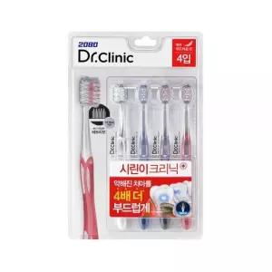 2080 닥터크리닉 시린이 잇몸 케어 구강 관리 칫솔 4개입