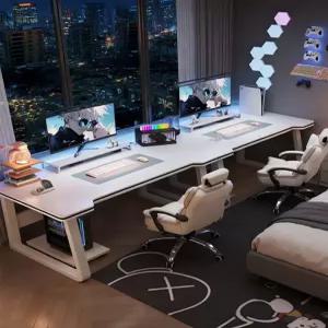 듀얼 컴퓨터책상 2인용 데스크탑 워크스테이션 오피스 노트북 사무용가구 홈오피스