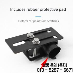 고무 씰과 장착 범위 120 183mm를 갖춘 자동차용 조절식 루프 박스 브래킷 2개 강력한 탄소강 블랙