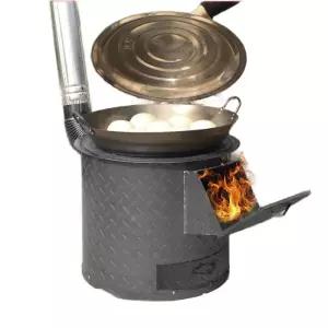 장작 화목난로 무쇠 주물 작업장 가정용 소형 캠핑용 아궁이