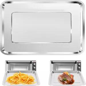 슬라이스 엑스트라 와이드 컨벡션 토스터 오븐용 오븐 액세서리 14.6×8.8인치 식품 등급 교체 트레이 부품