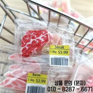 새로운 인형 집 미니어처 슈퍼마켓 음식 시뮬레이션 스테이크 연어 베이컨 쇠고기 롤 주방 점토