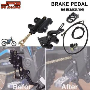 탈라리아 스팅 MX3 MX4 MX5 먼지 전기 자전거 JFG용 리어 호환 브레이크 캘리퍼 페달 세트 바이크 오토바이