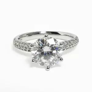 3캐럿 랩 다이아 반지 IGI 6프롱 임페리얼 고급 명품 결혼 기념일 선물 프로포즈 아내