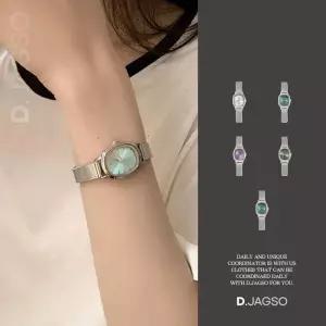 [디작소]여성 레트로 실버 심플 포인트 베이직 손목시계 (46770638)