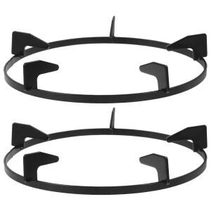 KICHVOE 8인치 가스레인지 아이언 우유 부품 버너용 지지대 홀더 2PCS 스탠드 가정용 쿡탑 냄비 홀더 교체 주방