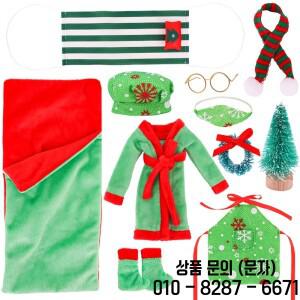 크리스마스 인형 액세서리 세트 Babi 30 CM 옷 드레스 엘프 소녀를위한 장난감   선물