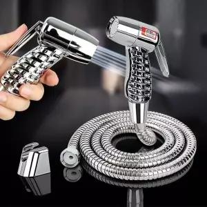 [RIZPICK]메탈호스1.5m미니건세트 크롬미니건세트 공공장소