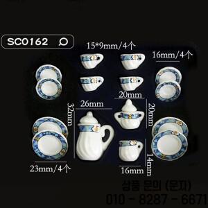 1/12 인형 집 미니 도자기 차 세트 컵 시뮬레이션 주전자 모델 장난감 주방 가구 15 개