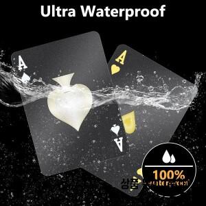 방수 플라스틱 플레잉 카드   창의적인 컬러 포커 덱 파티 게임 컬렉션을 위한 전문 마술