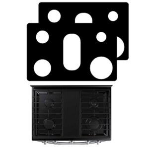 30인치 삼성 스토브탑 가스레인지 쿡탑 NX60A6711 프로텍터 NX60A6311 스토브 NX60A6511 NX60A6111 NX60A6611 NX60A6751용 2PCS 라이너