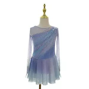 우아한 피겨복 연습 대회복 리듬체조 피겨드레스 심사 공연 피겨의상 갈라쇼 대회