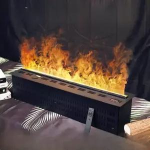 수증기 벽난로 불멍 3d 무드등 인테리어 거실 전기 히터 분무 모닥불 감성조명