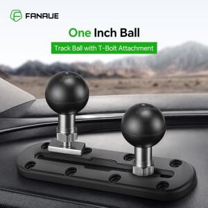 FANAUE 25/20/17mm 트랙 볼 마운트 M6x1 T-볼트 부착 볼 Ram 호환 가능