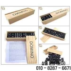 검은색 도미노 나무 상자와 보드 게임 교육용 28개 세트 여행용 재미있는 테이블