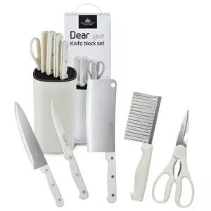 304 스텐 칼블럭 6p 칼세트 조리도구 칼블럭 과일칼 주방가위 판촉물 답례품 키친툴 사은품 판촉 선물세트