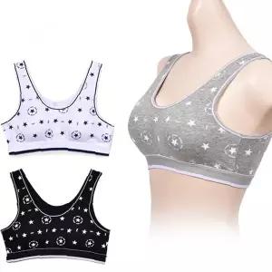 주니어스포츠브라 1단계 성장기속옷 편안한착용감 귀여운디자인 운동용 일상용 학생용