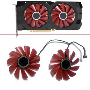 RX-570-RS FDC10U12S9-C XFX RS 비디오 그래픽 카드용 냉각 팬 직경 85mm 2 개