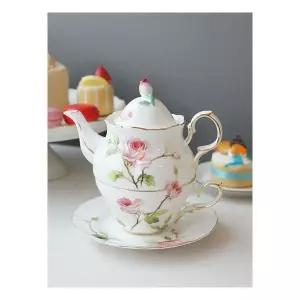 로즈플로라 티포원 티포트 커피잔 찻잔 머그