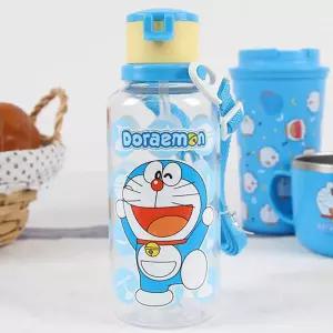 도라에몽 트라이탄 빨대물통 380ml/어깨끈 휴대물병 유아동식기
