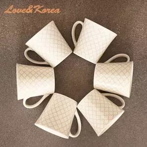 6P 머그컵 작은머그잔 믹스커피 소량컵 도자기컵 작은커피컵