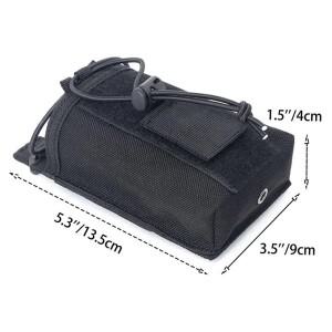 서바이벌 몰리 라디오 워키토키 파우치 허리 가방 홀더 포켓 휴대용 인터폰 홀스터 사냥 캠핑용