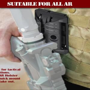 CS 라이플 블랙 건 홀스터 에어건 플레이트 AR10 AK47 HK416 M4 M16 에어소프트 파우치 도구 사냥 서바이벌