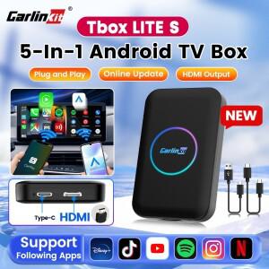 CarlinKit 안드로이드 TV 박스 무선 어댑터 라이트 동글 카플레이 오토 IPTV 유튜브 넷플릭스 스포티파이 H