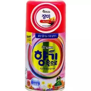 꽃향기 룸 스프레이 290ml 장미향 실내 공기 정화 탈취 겸용 침실 거실 현관용