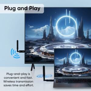 PWAY 400M 무선 HDMI 송수신기 익스텐더 플러그 앤 플레이 카메라 노트북 PC PS3/PS4 모니터 TV 프로젝터로