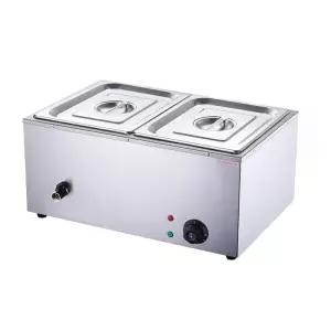 업소용 토핑 워머 탁상형 보온기 뷔페 반찬 샐러드 바 스테인리스 음식 보관 가열 장비