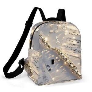 여성용 KCNDFOEP 플루트 음악 여행 백팩 남성용 15인치 하이킹 캐주얼 노트북 가방