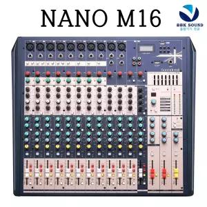 사운드크래프트 NANO M16 16채널 아날로그 믹서 USB 녹음 DSP 이펙트 공연 방송용