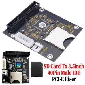 SD 메모리 카드-3.5인치 40핀 남성 IDE 어댑터 5V SD-3.5 보안 디지털 변환기 지원 최대 128gb 카드